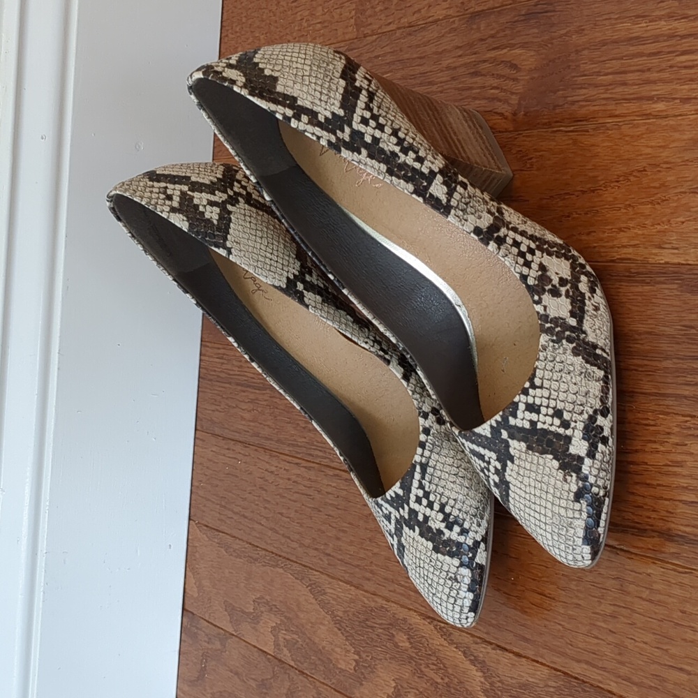 Franco Sarto Snakeskin Heels